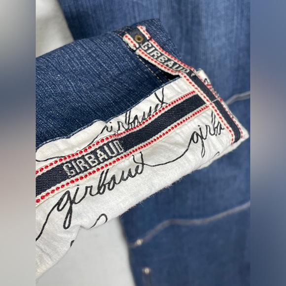 Marithe Francois Girbaud White Strap Jeans Convertible Pants Vintage 90’s Rare - Picture 5 of 10